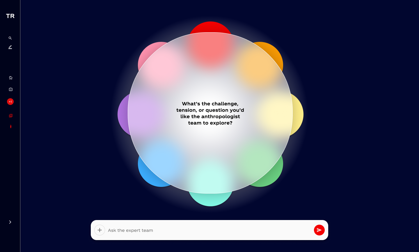 The Thought Room — question input